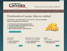 Tablet Screenshot of papeleracanaan.com.ar